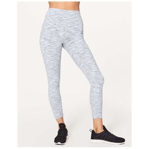 Lululemon Wunder Under Hi-Rise 7/8 Tight 25" 6 Wee Are From Space Ice Grey Alpin